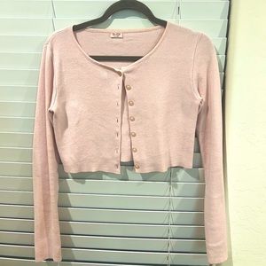 Brandy Melville Light Pink Crop Sweater